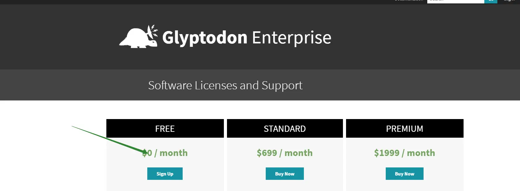 Free白嫖标志 Glyptodon 免费版价格方案
